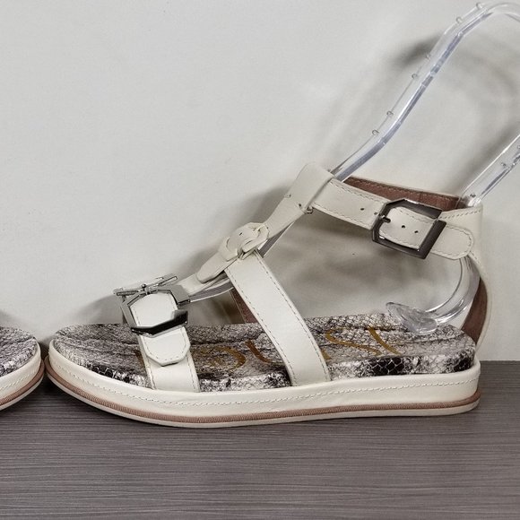 Louise et Cie Aventi Gladiator Sandal, Off White Leather, Womens Size 6 M / 36.5 - Picture 9 of 14